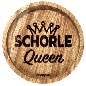 Untersetzer Eiche gelt Schorle Queen