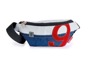 Tasche Knoten Grteltasche wei/blau/rot